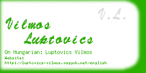 vilmos luptovics business card